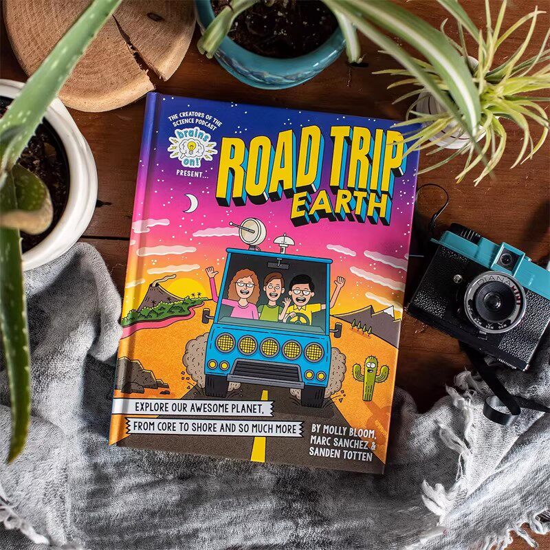 英文原版 Brains On! Presents Road Trip Earth 地球之旅 从地核到外层大气 全彩插图漫画科普绘本 STEM 儿童科学百科