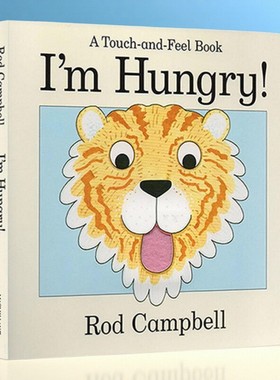 我好饿 I am Hungry 英文原版绘本 玩具操作翻翻书 Dear Zoo作家 Rod Campbell 幼儿英语启蒙认知 纸板触摸书 正版进口图画故事