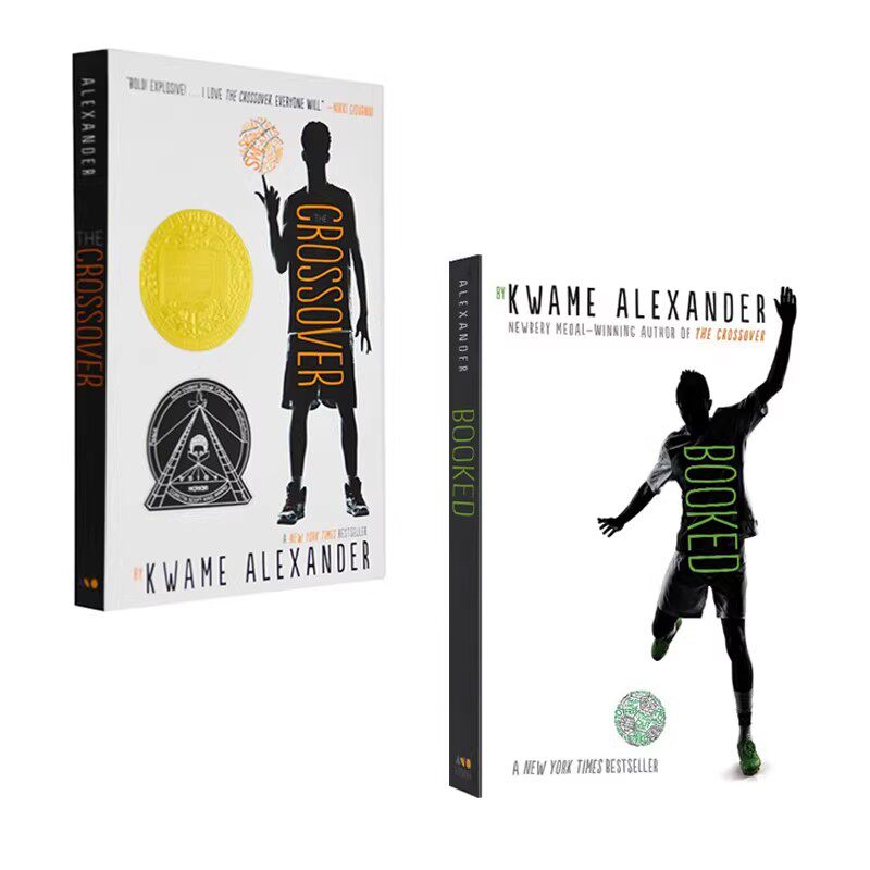 英文原版 The Crossover 2册合售 纽伯瑞儿童文学奖金奖作者 Kwame Alexander 诗体小说 中小学英语课外阅读 儿童桥梁章节书