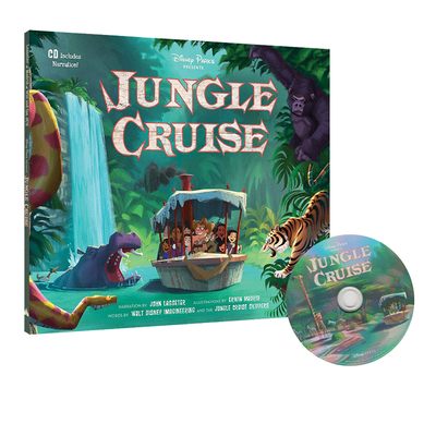 英文原版 Disney Parks Presents Jungle Cruise 精装附CD 丛林之旅  迪士尼电影绘本有声读物 儿童图画故事书
