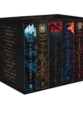 英文原版 A Song of Ice and Fire 冰与火之歌  Game of Thrones  权力的游戏 1-5全套 乔治马丁 美剧原著小说