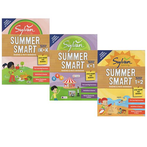 【低年级】Sylvan Learning Summer Smart Reading 美国原版进口暑假综合练习册 3册合售 幼儿园小学低年级