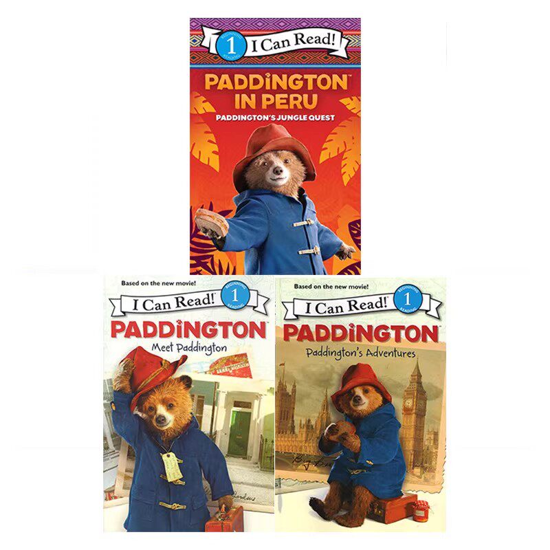 帕丁顿熊 英文原版 I Can Read 系列1阶段 Paddington Paddington's Adventures/Meet Paddington 电影新版 儿童分级读物