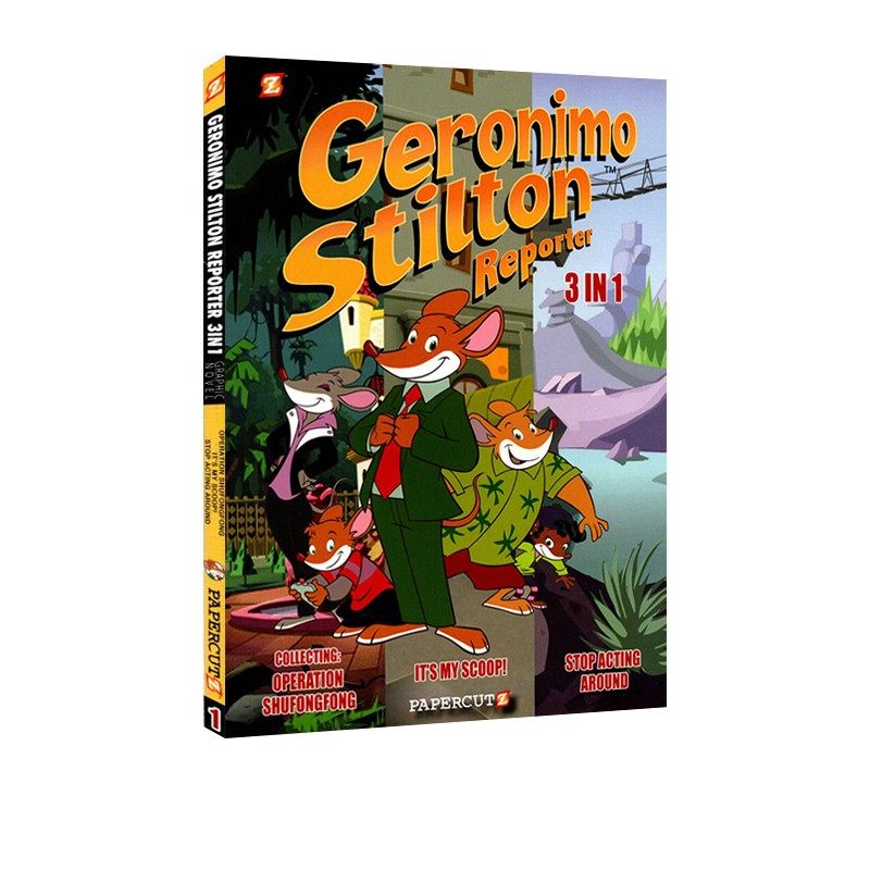 stilton reporter graphic novels, 1 3 in 1 老鼠记者漫画版 3个