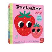 3岁儿童机关操作游戏书 Peekaboo 躲猫猫系列 幼儿亲子互动 儿童启蒙绘本 Love Nosy 附镜子 英文原版 爱主题 Crow