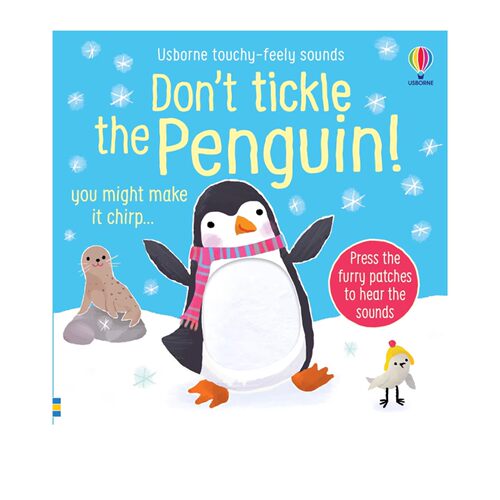 英文原版 Don't Tickle the Penguin! 别给企鹅挠痒痒 纸板触摸发音书 儿童触觉感官认知 低幼启蒙认知 尤斯伯恩 Usborne
