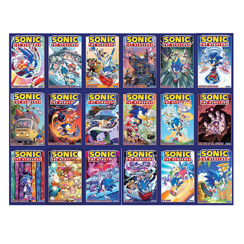 预售 英文原版 刺猬索尼克 音速小子 1-18 共18册 Sonic the Hedgehog 全彩漫画 青少年漫画绘本冒险小说 Ian Flynn