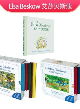 英文原版 Elsa Beskow Gift Collection 5本盒装  宝宝的成长记录手册 情商性格教育绘本 瑞典绘本大师Elsa Beskow