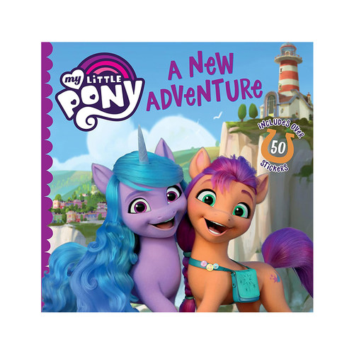 英文原版 My Little Pony A New Adventure 小马宝莉新冒险 含贴纸 卡通动画友谊主题 冒险故事