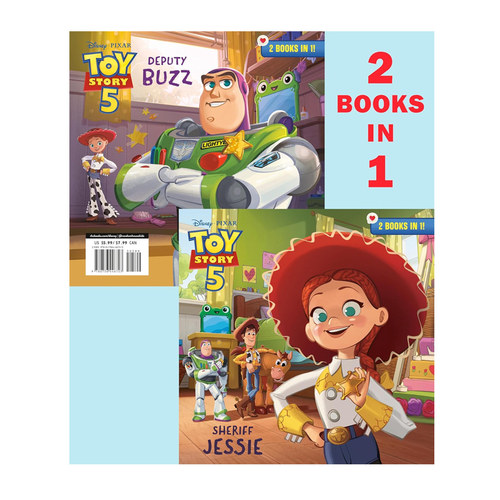 预售 玩具总动员5 Sheriff Jessie Deputy Buzz (Disney Pixar Toy Story 5) 英文原版 2合1故事集 高性价比故事合辑
