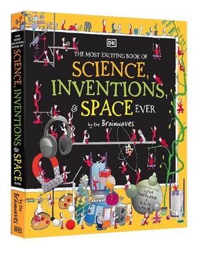 DK出版 精装大开本 Science Inventions and Space Ever by the Brainwaves 脑电波有史以来激动人心的科学发明 儿童科普读物