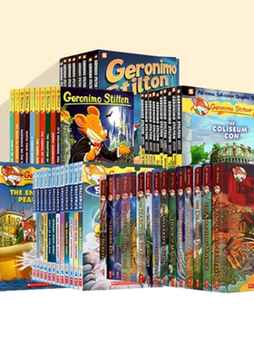 老鼠记者 Geronimo Stilton 英文原版 进口儿童章节桥梁书 全彩插图漫画探险小说 7-12岁青少年文学读物 小学生探索科普