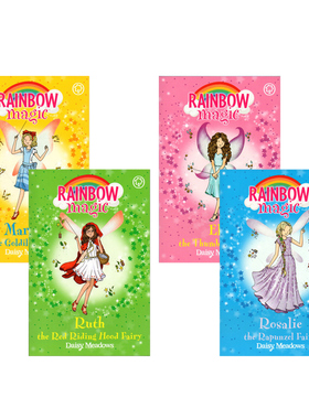 英文原版 The Rainbow Magic Series Storybook Fairies 彩虹魔法仙子 4册合售 儿童课外兴趣阅读 初级桥梁章节小说