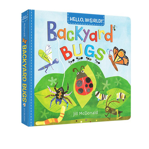 英文原版绘本 Hello World Backyard Bugs 纸板书 你好科学小世界幼儿科普百科  幼儿STEM启蒙图画书