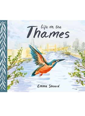 英文原版 Life on the Thames 泰晤士河上的生活 大开本彩绘 探寻晤士河孕育的人类动植物 Emma Shoard
