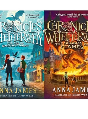 预售 惠瑟维希编年史 Chronicles of Whetherwhy 2册 魔法时代 烈焰季 青少年读物 英文原版 含一册精装