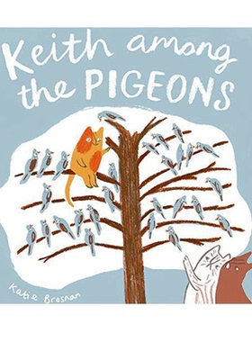 英文原版 Keith Among the Pigeons 鸽群中的Keith 猫和鸽子 接纳差异 儿童绘本 Katie Brosnan