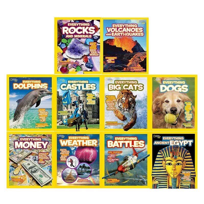 英文原版 National Geographic Kids Everything 10册 美国国家地理 少儿万物百科 STEM科普人文历史
