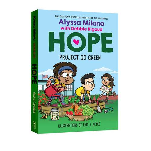 英文原版 Project Go Green (Alyssa Milano's Hope #4)  儿童桥梁章节故事书  中小学课外阅读 Alyssa Milano