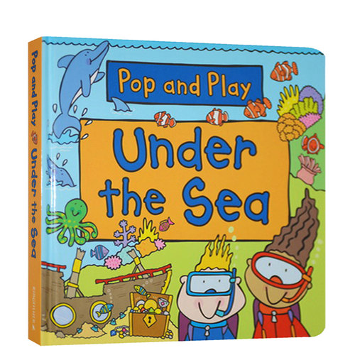 英文原版 儿童绘本 Pop and Play  Under the Sea 一起玩一起学 STEM科普 立体书 边玩边学 儿童启蒙学习英文版 亲子互动