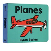 Book 纸板书 Byron 英文原版 拜伦巴顿 Board 交通工具 Barton Planes 飞机 幼儿启蒙认知绘本图画书
