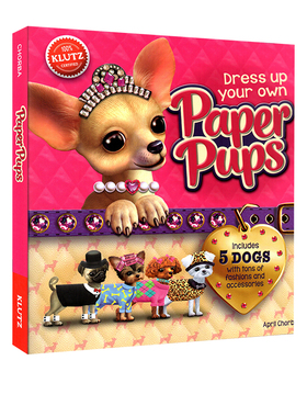 英文原版 Klutz Dress Up Your Own Paper Pups 狗狗穿衣 打扮你的纸模狗狗 STEAM体系 激发创造力 儿童手工游戏玩具