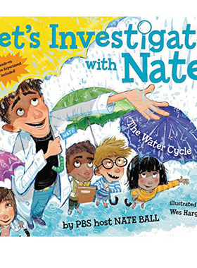 英文原版绘本 Let's Investigate with Nate #1: The Water Cycle 跟着内特去研究水循环 儿童自然知识科普