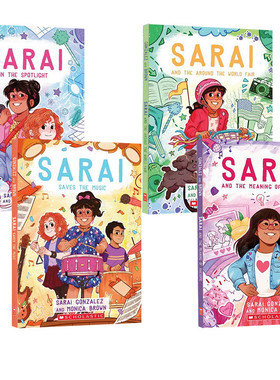 英文原版 Sarai 4册 Sarai in the Spotlight/Sarai Saves the Music 睡前故事书 青少年课外阅读故事书 桥梁章节书