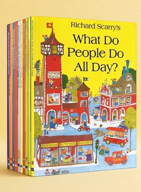 英文原版绘本 I am a Bunny Mouse Puppy Kitten 我是一只兔子Richard Scarry Collection 理查德斯凯瑞金色童书 10册