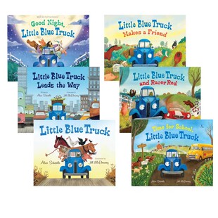 Schertle 亲子互动图画书 Blue 蓝色小卡车 交通工具绘本 6册套装 Little Truck 认知启蒙 预售 Alice 英文原版