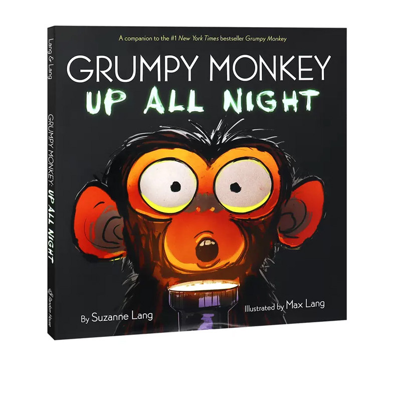 预售 英文原版 Grumpy Monkey Up All Night 暴躁猴 精装 幼儿情绪管理 儿童用英语启蒙图画书