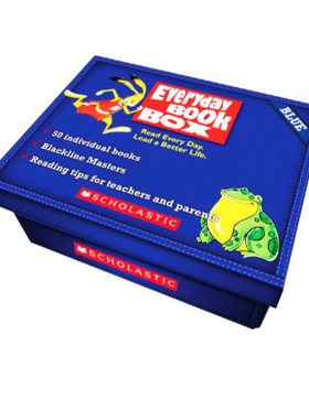 第三级别 Blue蓝盒 7-8岁 Everyday Book Box 天天阅读系列英文原版 50册盒装分级阅读 附教学练习CD 学乐出品 Scholastic
