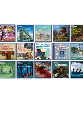 【级别18 紫色套装C】Collins big cat White C 15册合售 柯林斯大猫系列分级阅读 英文原版故事绘本