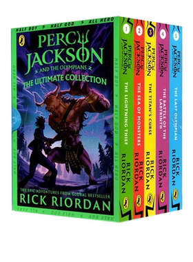 英文原版 波西杰克逊 第一季五部曲 5册礼盒装 Percy Jackson Collection 希腊神话冒险 Rick Riordan 奇幻小说 神火之盗