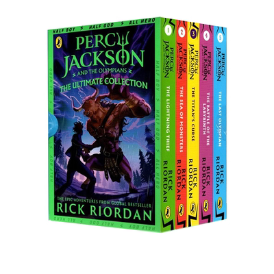 英文原版 波西杰克逊 第一季五部曲 5册礼盒装 Percy Jackson Collection 希腊神话冒险 Rick Riordan 奇幻小说 神火之盗