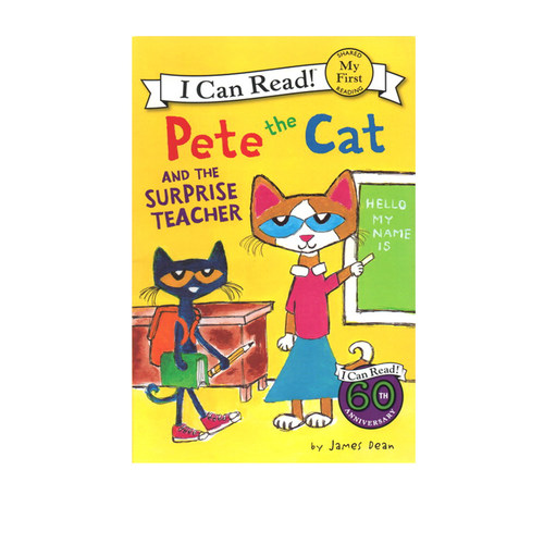 英文原版 Pete the Cat and the Surprise Teacher 皮特猫 My First I Can Read 分级读物 James Dean