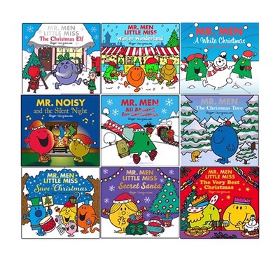 奇先生妙小姐 圣诞节专题 9册合售 Mr. Men Little Miss Celebrations 英文原版绘本 儿童启蒙认知故事图画书