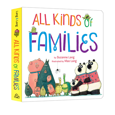 英文原版 All Kinds of Families 幼儿英语启蒙绘本纸板书 宝宝睡前故事书图画书 各种各样的家庭 3-7岁