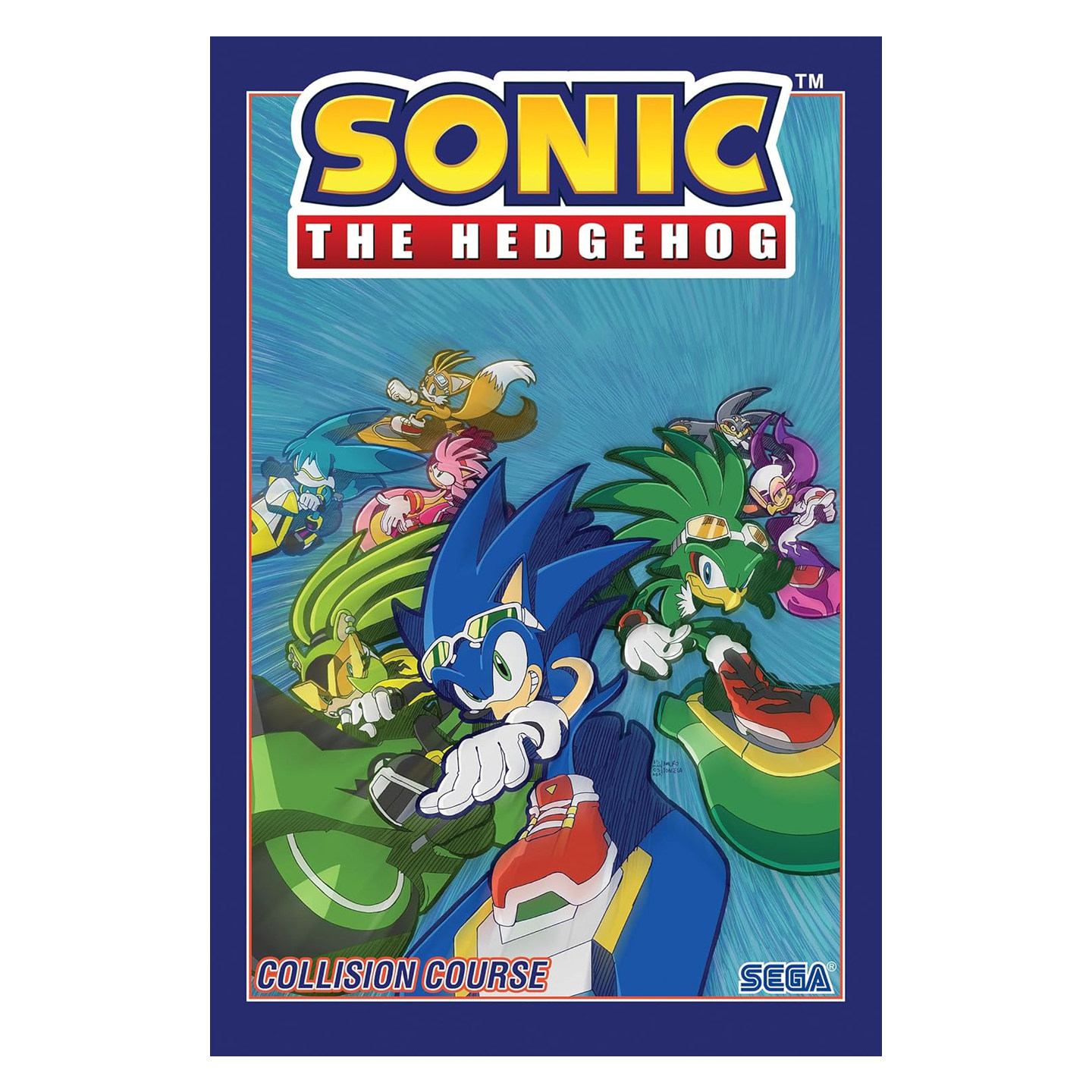 预售 英文原版 刺猬索尼克，卷19: 碰撞课程 Sonic the Hedgehog, Vol. 19: Collision Course 全彩漫画