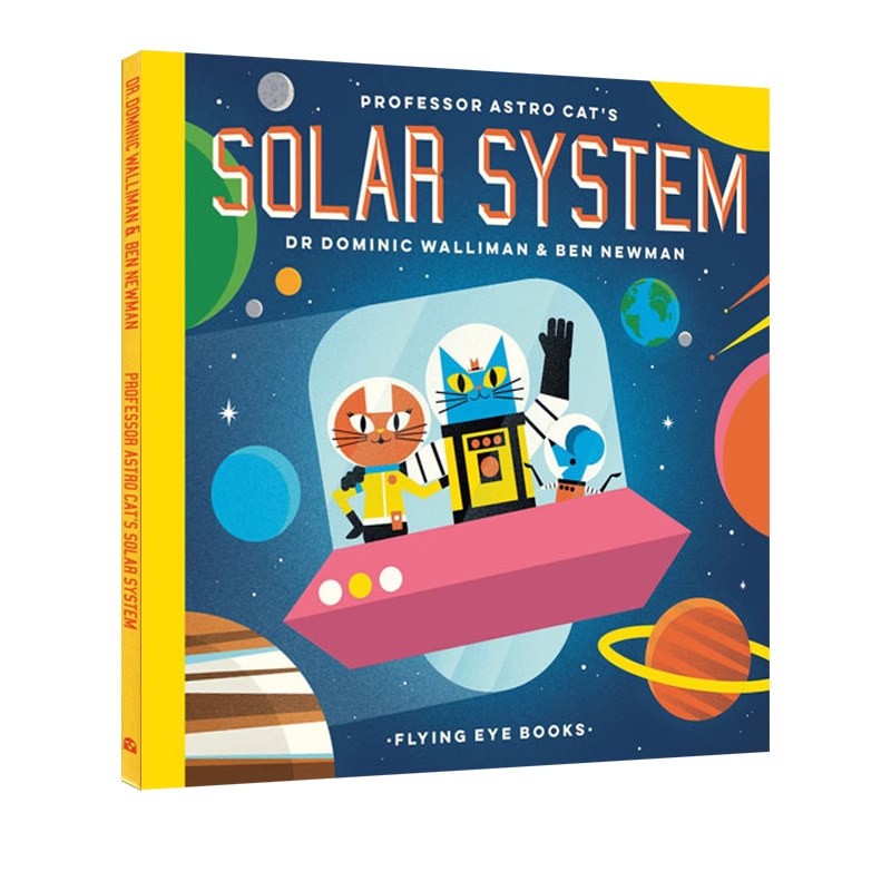 英文原版 太空猫 太阳系之旅 Professor Astro Cat's Solar System 精装 儿童天文科普图画故事绘本