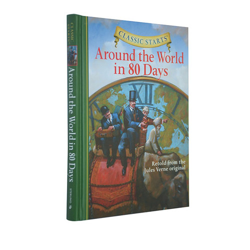 Classic Starts系列 Around the World in 80 Days 环游世界八十天 英文原版儿童小说 世界经典名著 精装版