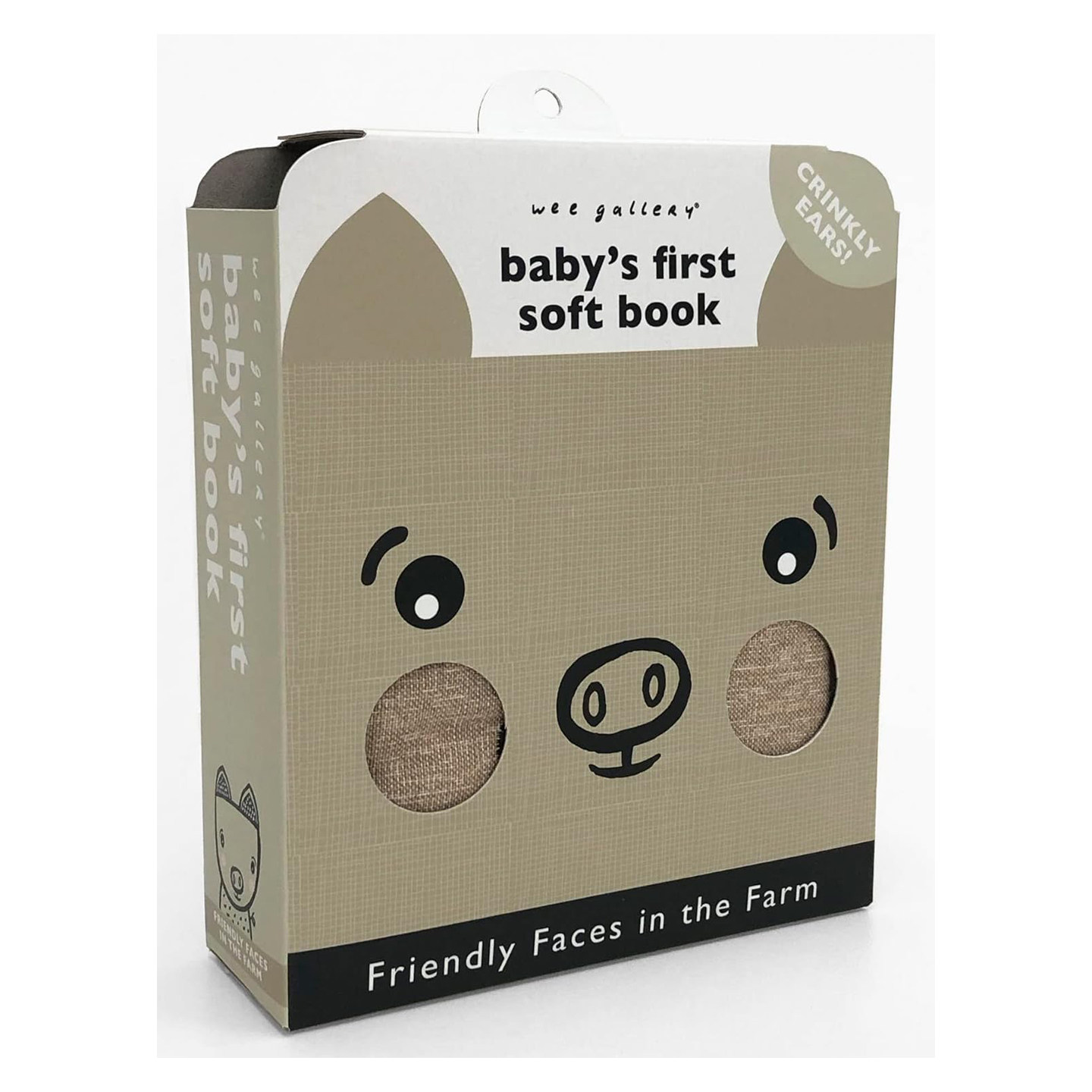 预售 小画廊布书 友好的面孔 On the Farm 在农场 英文原版 Wee Gallery Friendly Faces 礼盒装 动物启蒙 0-2岁低幼宝宝有机布书