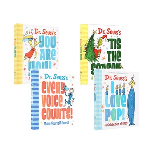 英文原版 Dr. Seuss Every Voice Counts/You Are You 4册 精装 幼儿英语启蒙学习 幽默图画故事绘本 Dr Seuss 苏斯博士