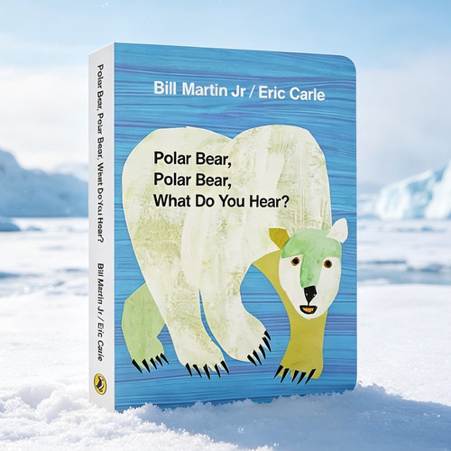 廖彩杏书单 北极熊你听到了什么 英文原版绘本 Polar Bear What Do You Hear艾瑞卡尔爷爷Eric Carle 幼儿童启蒙英语读物