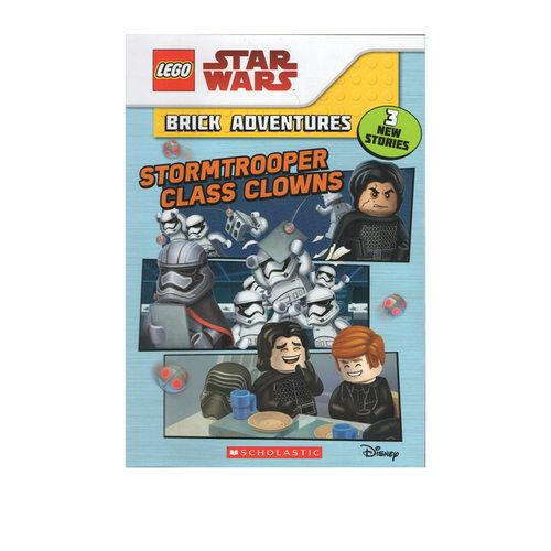 英文原版 Star Wars Brick Adventures stormtrooper Class Clowns 乐高星球大战 冒险全彩章节故事书吧 3个故事合辑