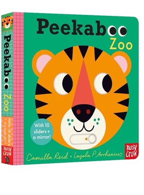 英文原版 Peekaboo Zoo 动物园 躲猫猫系列 动物园 亲子互动 0-3岁儿童机关操作游戏书 儿童启蒙绘本 附镜子 Nosy Crow