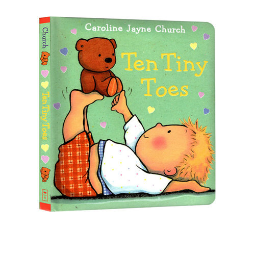 英文原版  Ten Tiny Toes 十个小脚趾 爱的晚安 亲子绘本 Caroline Jayne Church 卡罗琳杰恩 儿童认知启蒙