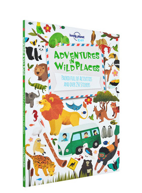 Lonely Planet Kids Adventures in Wild Places 孤独星球儿童版 英文原版 SETM教育 野性的地方 含有超过200张贴纸