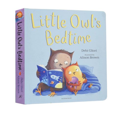 英文原版 Little Owl's Bedtime 小猫头鹰的睡觉时间 纸板书 Debi Gliori 睡前故事书亲子共读图画书