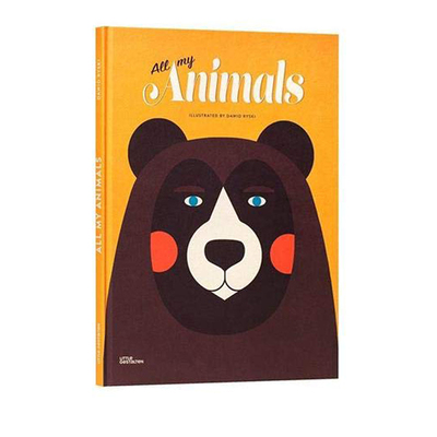 英文原版 All My Animals 我所有的动物 精装大开本 动物艺术绘本图画书 插画师Dawid Ryski